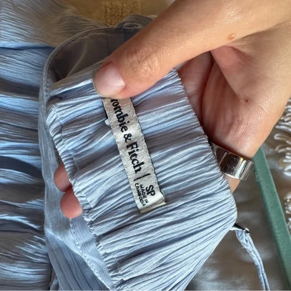 Abercrombie & Fitch Light Blue maxi Dress - Picture 3 of 4